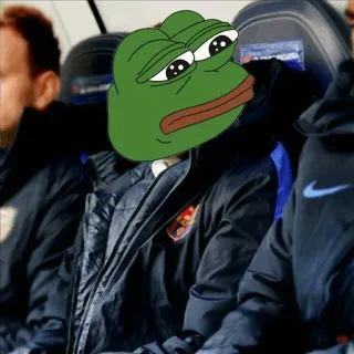 😐 Pepe the Frog Мем, Пепе, Лягушка, Интернет-мем telegram sticker
