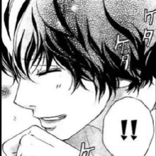 🐱 !! Manga, Anime, Uomo, Faccia, Espressione telegram sticker
