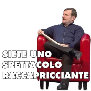 🤮 SIETE UNO SPETTACOLO RACCAPRICCIANTE italien, drôle, comédie, expression whatsapp sticker