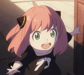 🎟 Anya Forger Spy × Family アニメ, 女の子, 可愛い, アーニャ, SPY×FAMILY telegram sticker