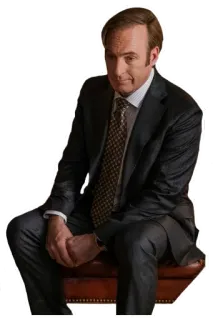 😟 Saul Goodman Better Call Saul Адвокат, Преступник, Костюм, Сидит, Боб Оденкёрк telegram sticker