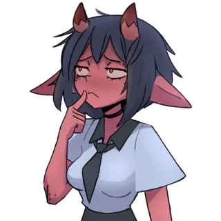 🤔 Lucifer Helltaker telegram sticker