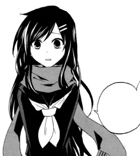 😧 Anime, Manga, Chica, Uniforme escolar, Linda, Ilustración, Dibujo animado telegram sticker