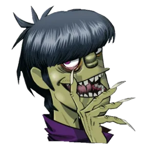 😏 Murdoc Niccals Gorillaz Murdoc Niccals, Gorillaz, Cartone animato, Band, Musica telegram sticker