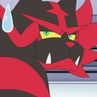 😅 Incineroar Pokemon Incineroar, Pokemon, fire type, wrestler, anime, video game telegram sticker