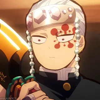 💎 Tengen Uzui Demon Slayer Anime, Demon, Zabójca, Tengen, Uzui telegram sticker