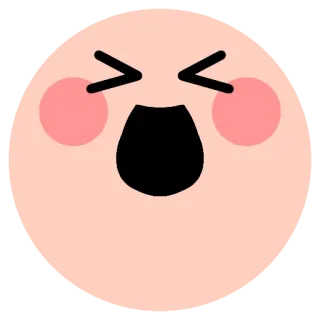 😄 Gesicht, wütend, Emoji, Ausdruck, Mund whatsapp sticker