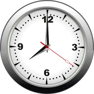 🕗 clock, time, watch, hours, minutes, seconds telegram sticker