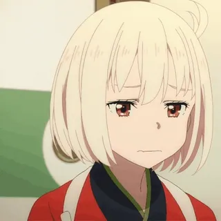 😑 アニメ, 女の子, 悲しい, キャラクター, アニメーション telegram sticker