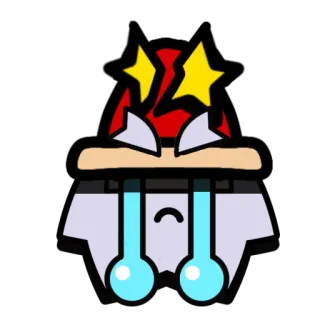 😭 sad, crying, broken, upset, cartoon, emotion telegram sticker