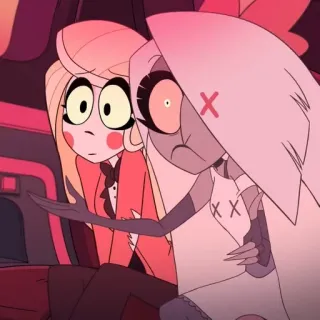 🌟 Charlie Magne Hazbin Hotel Hazbin Hotel, 찰리, 배기, 애니메이션, 만화 telegram sticker