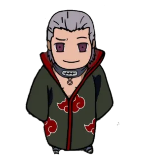 Мини Акацуки telegram stickers