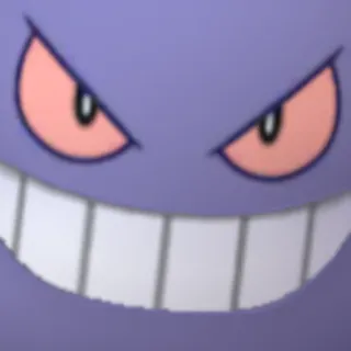 😁 Gengar Pokemon pokemon, gengar, roxo, monstro, personagem de videogame telegram sticker