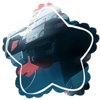 🎲 Waffe, Pistole, futuristisch, Science Fiction, Blaster telegram sticker
