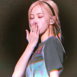 🌹 Rose Rosa, K-pop, Música, Cantante, Ídolo, Blackpink whatsapp sticker