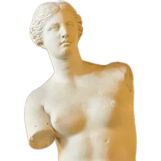 😐 statue, venus, marble, ancient, art, sculpture, greek, roman telegram sticker