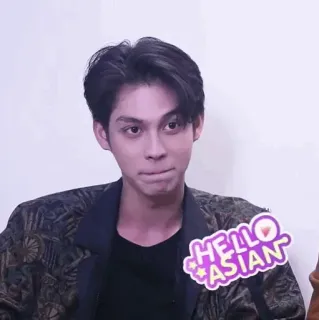 💙 HELLO ASIAN bonjour, asiatique, salutation, personne telegram sticker