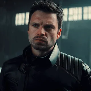 📟 Bucky Barnes 버키 반즈, 윈터 솔져, 마블, 슈퍼히어로, 세바스찬 스탠, 남자 telegram sticker