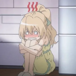🤎 anime, angry, upset, cartoon, girl telegram sticker