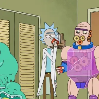 🛸 Rick Sanchez Rick and Morty rick and morty, cartoon, erwachsenenanimation telegram sticker