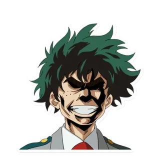 😬 Izuku Midoriya My Hero Academia Anime, Deku, My Hero Academia, Manga, Izuku Midoriya, Postać telegram sticker