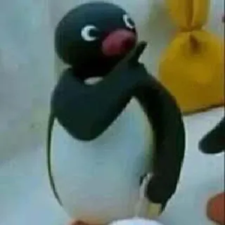 🤫 Pingu ペンギン, 漫画, クレイアニメ, 鳥 telegram sticker