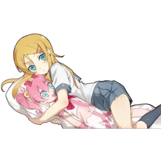 😏 Anime, Dibujos animados, Personajes, Amigos, Tumbado, Lindo telegram sticker