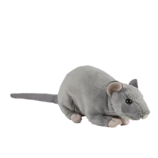 🐭 ratto, roditore, animale, grigio, carino, giocattolo telegram sticker