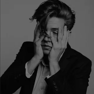 🖤 portret, mężczyzna, czarno-białe, emocjonalny, biznesmen, twarz telegram sticker