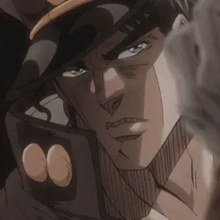 🐬 Jotaro Kujo JoJo's Bizarre Adventure アニメ, 漫画, キャラクター, 承太郎, ジョジョの奇妙な冒険 telegram sticker