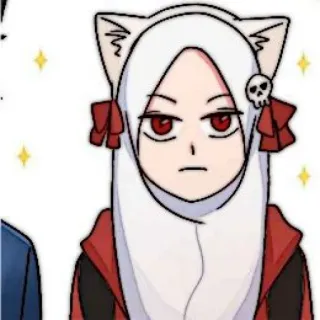 🧨 Anime, Oreilles de chat, Dessin animé, Femme, Personnage whatsapp sticker