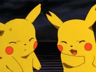 🙂 Pikachu Pokemon ピカチュウ, ポケモン, かわいい, アニメ, 黄色, 漫画 telegram sticker