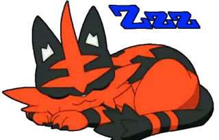 💤 ZZZ sleeping, cat, cartoon, zzz, tired telegram sticker