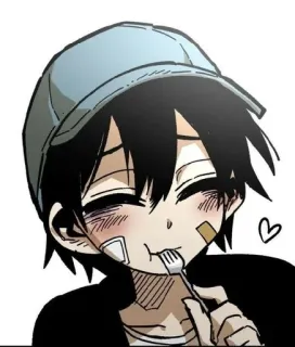 🖤 süß, Cartoon, Anime, Verband, Essen whatsapp sticker