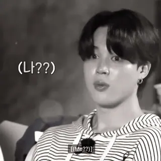 🎧 나?? korean, question, reaction, surprise, questioning telegram sticker
