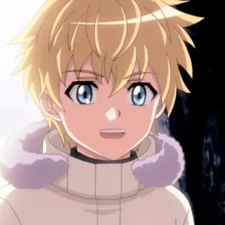 🤨 animé, dessin animé, garçon, personnage, portrait telegram sticker
