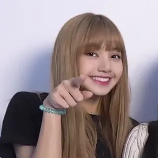 ☝️ Lisa K-pop, музыка, айдол, певица, знаменитость, женщина, девушка, портрет telegram sticker