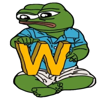 🐸 Pepe the Frog pepe, 青蛙, 网络迷因, w telegram sticker