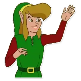 💩 Link Link, elf, The Legend of Zelda telegram sticker