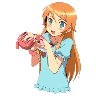🙊 Anime, Chica, Muñeca, Lindo telegram sticker