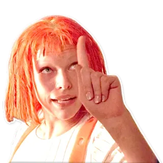 ☝ Leeloo The Fifth Element il quinto elemento, leeloo, milla jovovich, fantascienza, film telegram sticker