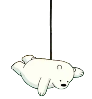 😎 Ice Bear We Bare Bears 漫画, クマ, 白熊, アイスベア, ぼくらベアベアーズ telegram sticker