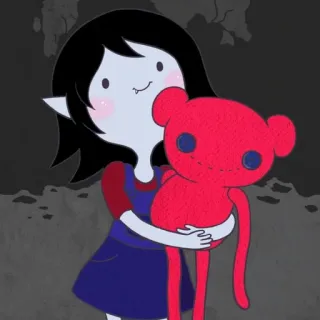 🖤 Marceline Adventure Time cartoon, vampire, Adventure Time, Marceline, cute whatsapp sticker