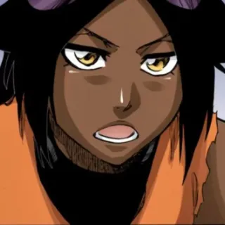 ⚔ Yoruichi Shihouin Bleach Anime, Manga, Yoruichi, Wojownik, Potężny telegram sticker