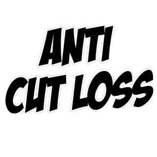 😎 ANTI CUT LOSS anti, cut loss, finance, trading, stock market, meme telegram sticker