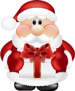 🎅 Santa Claus ซานต้า, คริสต์มาส, วันหยุด, ของขวัญ, การเฉลิมฉลอง, การ์ตูน whatsapp sticker