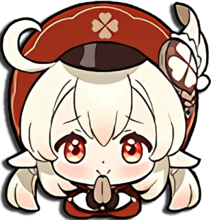 😇 Klee Genshin Impact anime, game, child, kawaii, cute whatsapp sticker