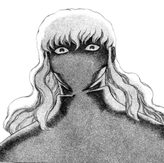 👹 Griffith Berserk Manga, Anime, Phản diện, Fantasy, Griffith telegram sticker