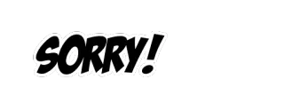 😞 SORRY! excuse, texte, BD, désolé(e) telegram sticker