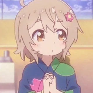 🎐 Anime, Lindo, Chica, Kawaii, Flor telegram sticker